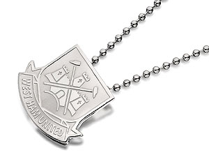 Stainless Steel West Ham FC Crest Pendant And Ball Chain - 102589