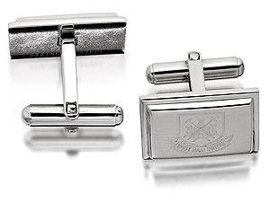 Stainless Steel West Ham FC Swivel Cufflinks - 102580