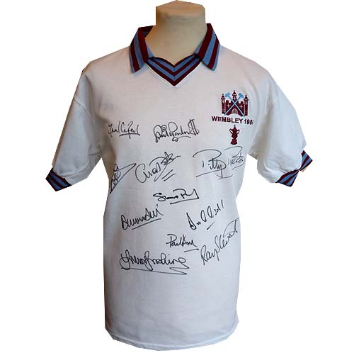 West Ham - 1980 FA Cup shirt signed by the team