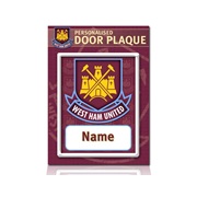 West Ham United Personalised Door Plaques