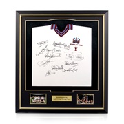 West Ham United Signed 1980 FA Cup Winners Shirt – Framed