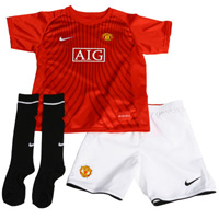 Official Man Utd Juniors/Infants Home Kit 07/08