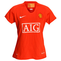 Official Man Utd Women's Home Shirt 07-08